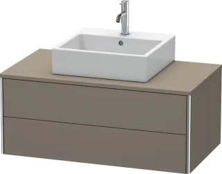 Duravit XSquare Konsolenwaschtischunterbau wandhängend Flanell Grau Seidenmatt 1000x548x400 mm - XS4 XS491109090
