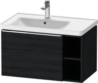 Duravit D-Neo Waschtischunterbau wandhängend Eiche Schwarz Matt 784x452x440 mm - DE4258010160000 DE4258010160000