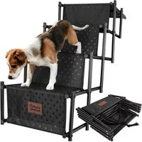 all Pets United Hunderampe klappbarer Hundetreppe (Einstiegshilfe für Kofferraum), für Große & Kleine Tiere