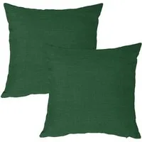 Haus und Deko Kissenbezug Kissenbezug 2er Set Struktur Leinenoptik Kissenhülle Deko Kissen Doppe, (2 Stück)