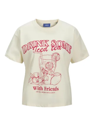 JJXX - JXLUCY RLX SS PRINT TEE JRS vanilla ice - Gr. - XL