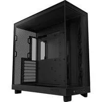 H6 Flow , Tower-Gehäuse schwarz, Tempered Glass