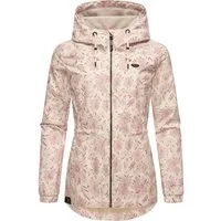 Ragwear Outdoorjacke Dankka Spring Wasserdichte Damen Jacke mit floralem Allover-Print
