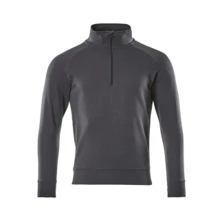 MASCOT Herren Nantes Sweatshirt mit kurzem Reißverschluss CROSSOVER Schwarzblau 4XL - 50611-971-010-4XL