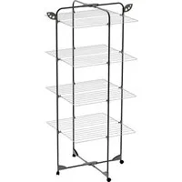 Bischof Colombo Turmwäscheständer Alpina 40, Trockenlänge 40 m, 4 Rollen, Aluminium