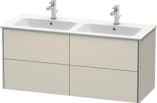 Duravit XSquare Waschtischunterbau wandhängend Taupe Supermatt 1280x478x560 mm - XS417508383 XS417508383