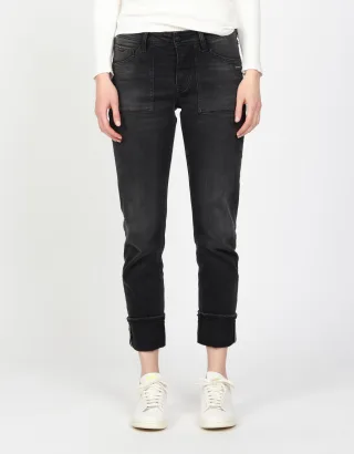 GANG - 94NICA WORKER - boyfriend fit worn black wash - Gr. - 29