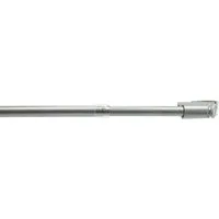 Liedeco Scheibenstange, Ø 12 mm, 1-läufig, ausziehbar, ohne Bohren, geklemmt, Kunststoff, Metall