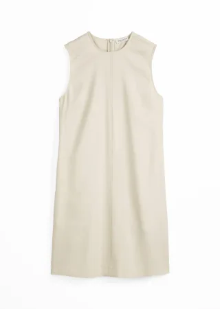 Marc OPolo Casual - Etuikleid aus Leinen-Viskose-Stretch beige - Gr. - 36