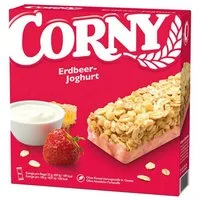 CORNY Cerealien, Corny Erdbeer Joghurt kerrniger Müsliriegel mit Bienenhonig 150g