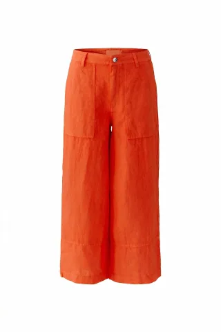Oui - Leinen Hose pinciana - Gr. - 38