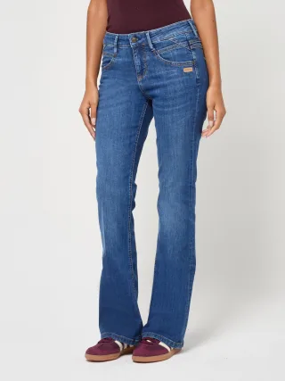 GANG Damen Jeans 94MEDINA bootcut - bootcut fit Jeans vintage blue