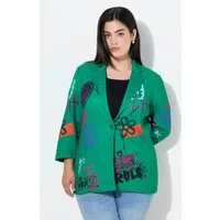 Angel of Style Blusenblazer Blazer Basic Fit Scuba Blumenmuster