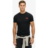 Superdry Rundhalsshirt ESSENTIAL LOGO EMB TEE aus Baumwolle und Single Jersey, Slim Fit, Kurzarm, hüftlang