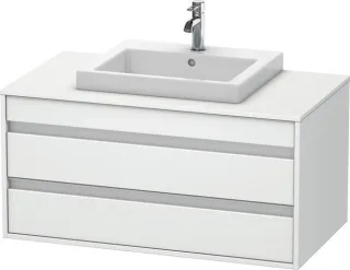 Duravit Ketho Konsolenwaschtischunterbau wandhängend Weiß Matt 1000x550x496 mm - KT675501818 KT675501818