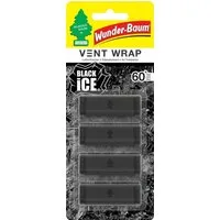 Wunder-Baum Duftstäbchen Black Ice VENT WRAP Lüftungsgitter Duft Clips WUNDERBAUM 4er Set