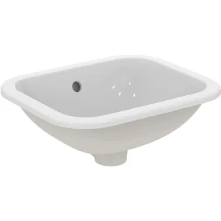 Ideal Standard Connect Unterbau Waschtisch E505601 42 x 35 cm, weiss, ohne Hahnloch, mit Überlauf