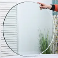 ANYSUN Tischplatte Glasablage,Glasplatte,Tischfolie Transparente (Separate runde Tischplatte aus vorgespanntem Glas, Ø 46 cm/Ø 51 cm/Ø 61 cm/Ø 71 cm/Ø 76 cm), langlebig Ohne Montageaufwand.Geeignet für Küche,Wohnzimmer,Essbereich
