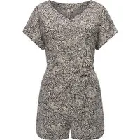 Ragwear Jumpsuit Salwin Kurzer Overall mit Taillen-Bindeband