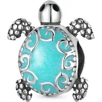Gnoce Bead Gnoce Charm Schildkröte Türkis IDC155 Silber