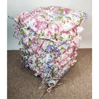 Rattani Sitzkissen Set 6x Stuhlkissen/Sitzkissen Klara 42 x 42 x 8 cm Landhaus Leben