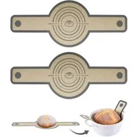 FELIXLEO Backmatte 2x Silikon Brotschlinge für Dutch Oven Rund Backmatte mit langen, (1-tlg)