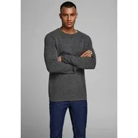 Jack & Jones Rundhalspullover JJEHILL KNIT CREW NECK NOOS Baumwolle, regular fit