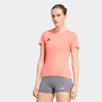 adidas Performance Laufshirt ADIZERO E TEE für Erwachsene, ohne Verschluss, mit Rundhalsausschnitt