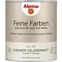 Alpina Lack Ruhiges Hellbeige No. 08, hoch deckend, schnell trocknend