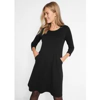bonprix Shirtkleid leicht ausgestellte A-Linie, knieumspielende Länge, 3/4-Ärmel