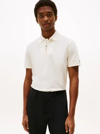 DC PERFORMANCE ZIP POLO ivory petal - Gr. - M