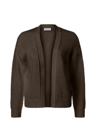 MAERZ Muenchen - Strick Cardigan 1/1 Arm dark chocolate