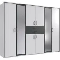 Wimex Kleiderschrank Diver Drehtürenschrank mit Spiegel, 180, 225 o. 270cm breit Bestseller Schlafzimmerschrank wahlweise 3 Innenausstattungen