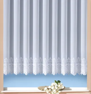 Weckbrodt Gardine "Heidelberg" Kräuselband 1 Stk. tlg. echte Stickerei, Voile, transparent, mit 1 oder 2 Bordüren, Store