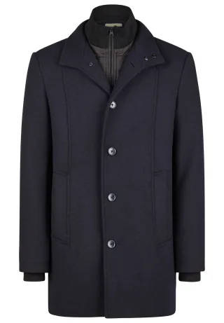 CALAMAR - Twill Wollmantel navy - Gr. - 31