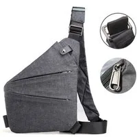 Mutig Umhängetasche Umhängetasche Schultertasche Messenger Bag Herrentasche Zum Umhängen (Diebstahlsichere Reisetasche, Anti-Diebstahl Sling Bag Brusttasche, Shoulder Bag Men, Wasserdichte Crossbag, Brusttasche Handytasche), für Reisen Outdoor-Sporta