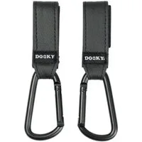 Dooky Kinderwagen-Tasche Dooky, Buggy-Haken Klein 2er-Set Schwarz, Kinderwagen Haken (2-tlg)