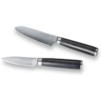 ECHTWERK Messer-Set (Set, 2-tlg), Damazener, (Santokumesser / Schälmesser inkl. Aufbewahrungsbox)