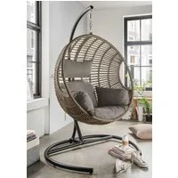 Destiny Hängesessel COCO DE LUXE II, Stahl, Aluminium, Polyrattan, mit Gestell, inkl. Auflagen