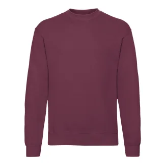 Fruit of the Loom - "Classic" Sweatshirt für Herren angesetzte Ärmel (Burgunderrot)