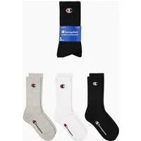 Champion Tennissocken 3 Pack Crew Socks (3-Paar) für sportive Aktivitäten geeignet, 3er-Pack, elastische Passform