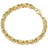 Firetti Edelstahlarmband Schmuck Geschenk Königskettengliederung, 6,7 mm