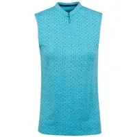 PUMA Poloshirt Puma Golf Polo Cloudspun Sleeveless Polka Hellblau Damen