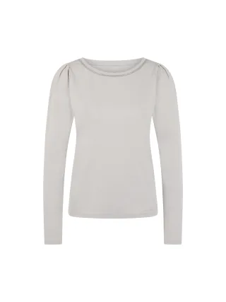 Marc Cain Collections - Shirt mit Kettendetail vapor blue - Gr. - 44