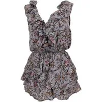 Guru-Shop Hose & Shorts Kurzer luftiger Overall im Hippiestyle,.. alternative Bekleidung