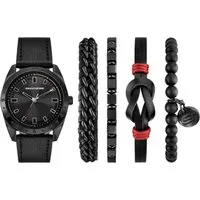 Skechers Quarzuhr SETS SR9139, (Set, 5-tlg., mit 4 Armbändern), Armbanduhr, Herrenuhr, Ideal auch als Geschenk, analog