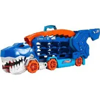 Hot Wheels Spielzeug-Transporter Ultimative Transporter, mit Rennstrecke, mit Licht und Sound
