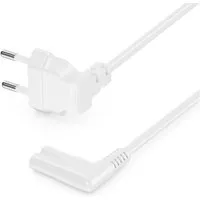deleyCON 10m Netzkabel Stromkabel Eurokabel 90° Eurostecker C7 Buchse 90° Stromkabel