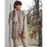 Hajo Kurzmantel Long-Cardigan geknöpft