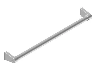 Kermi Handtuchhalter Verteo, Oberfläche silber / graphit, ZC00700002 ZC00700002